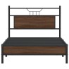 Cadre de lit sans matelas chêne marron 100x190 cm 