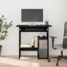 Bureau chêne noir 80x45x74 cm bois d'ingénierie 