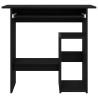 Bureau chêne noir 80x45x74 cm bois d'ingénierie 