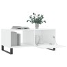 Table basse Blanc brillant 90x50x40 cm Bois d'ingénierie 