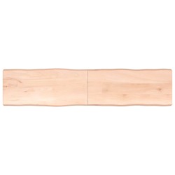 Dessus de table bois massif non traité bordure assortie 