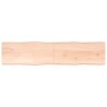 Dessus de table bois massif non traité bordure assortie 