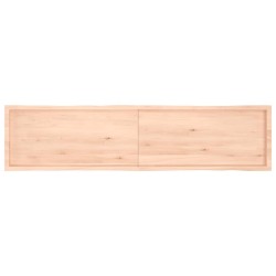 Dessus de table bois massif non traité bordure assortie 