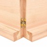 Dessus de table bois massif non traité bordure assortie 