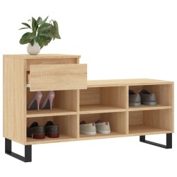 Armoire à chaussures Chêne sonoma 102x36x60cm Bois d'ingénierie 
