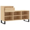 Armoire à chaussures Chêne sonoma 102x36x60cm Bois d'ingénierie 