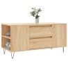 Table basse chêne sonoma 102x44,5x50 cm bois d'ingénierie 