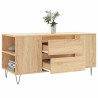 Table basse chêne sonoma 102x44,5x50 cm bois d'ingénierie 
