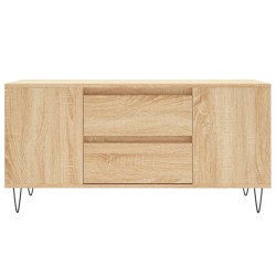 Table basse chêne sonoma 102x44,5x50 cm bois d'ingénierie 