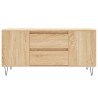 Table basse chêne sonoma 102x44,5x50 cm bois d'ingénierie 