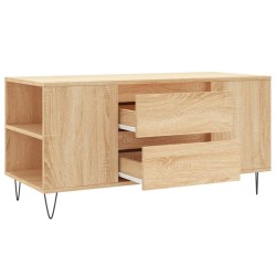 Table basse chêne sonoma 102x44,5x50 cm bois d'ingénierie 