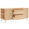 Table basse chêne sonoma 102x44,5x50 cm bois d'ingénierie 