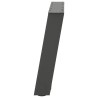 Pieds de table basse en U, 2 pièces, anthracite, 50 x (42-43) cm, acier 
