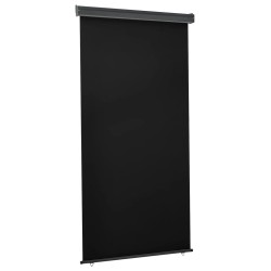 Auvent latéral de balcon 122x250 cm noir 