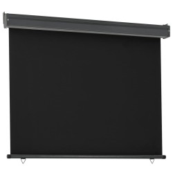 Auvent latéral de balcon 122x250 cm noir 