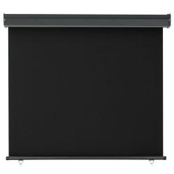 Auvent latéral de balcon 122x250 cm noir 
