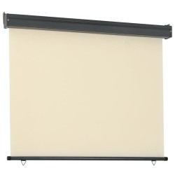 Auvent latéral de balcon 122x250 cm Crème 
