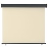 Auvent latéral de balcon 122x250 cm Crème 