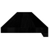 Appuis de fenêtre 2 pcs marron foncé bois de chêne massif 