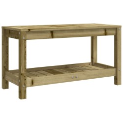 Banc de jardin 82,5x35x45 cm bois de pin imprégné 