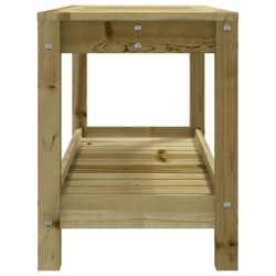 Banc de jardin 82,5x35x45 cm bois de pin imprégné 