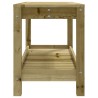 Banc de jardin 82,5x35x45 cm bois de pin imprégné 