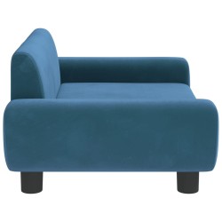 Canapé pour enfants bleu 70x45x33 cm velours 