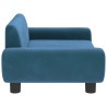 Canapé pour enfants bleu 70x45x33 cm velours 