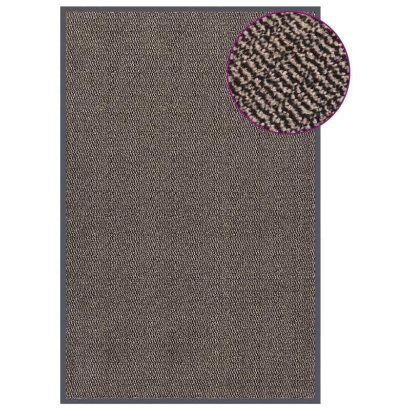 Paillasson touffeté 120x180 cm Marron foncé 