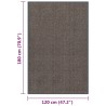 Paillasson touffeté 120x180 cm Marron foncé 