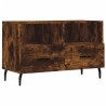 Meuble TV Chêne fumé 80x36x50 cm Bois d'ingénierie 