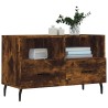 Meuble TV Chêne fumé 80x36x50 cm Bois d'ingénierie 