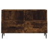 Meuble TV Chêne fumé 80x36x50 cm Bois d'ingénierie 