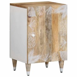 Armoire de salle de bain 38x33,5x58 cm bois massif de manguier 