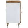Armoire de salle de bain 38x33,5x58 cm bois massif de manguier 