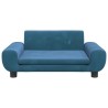 Lit pour chien bleu 70x45x33 cm velours 