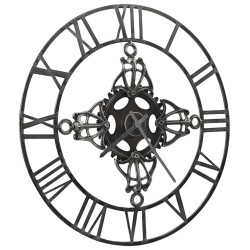 Horloge murale Argenté 78 cm Métal 