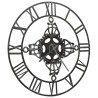 Horloge murale Argenté 78 cm Métal 