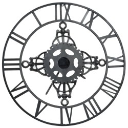 Horloge murale Argenté 78 cm Métal 