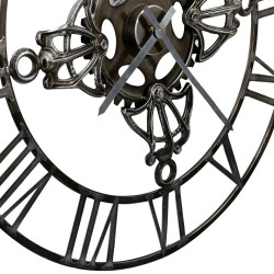Horloge murale Argenté 78 cm Métal 