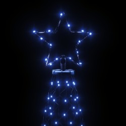 Sapin de Noël avec piquet Bleu 200 LED 180 cm 