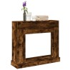 Cadre de cheminée chêne fumé 100x30x87,5 cm bois d'ingénierie 