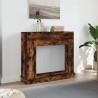 Cadre de cheminée chêne fumé 100x30x87,5 cm bois d'ingénierie 