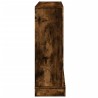 Cadre de cheminée chêne fumé 100x30x87,5 cm bois d'ingénierie 
