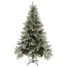Sapin de Noël avec pommes de pin Vert et blanc 120 cm PVC et PE 