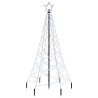 Sapin de Noël avec piquet Blanc froid 200 LED 180 cm 