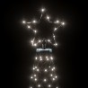 Sapin de Noël avec piquet Blanc froid 200 LED 180 cm 