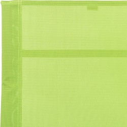 Chaise longue acier et textilène vert 