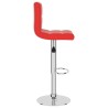 Tabouret de bar Rouge Similicuir 