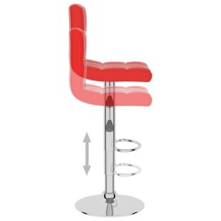 Tabouret de bar Rouge Similicuir 